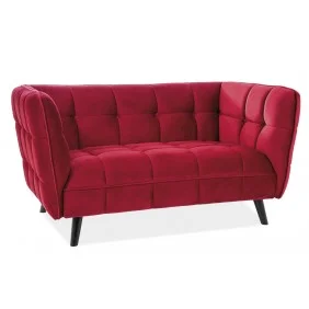 Диван Castello Velvet 2 Бордовый CASTELLO2V59