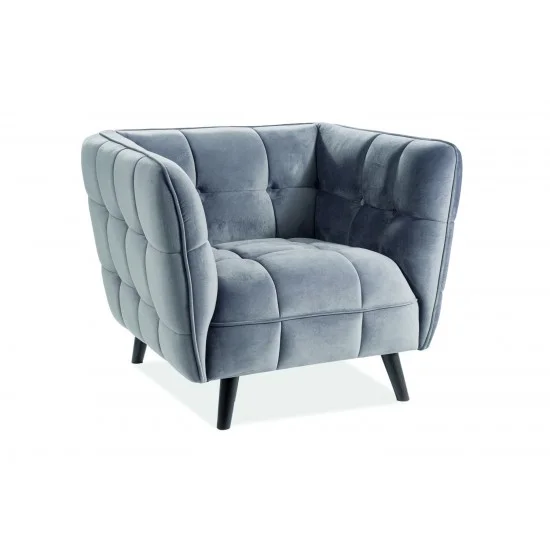 Кресло Castello Velvet 1 Серый CASTELLO1V14 1