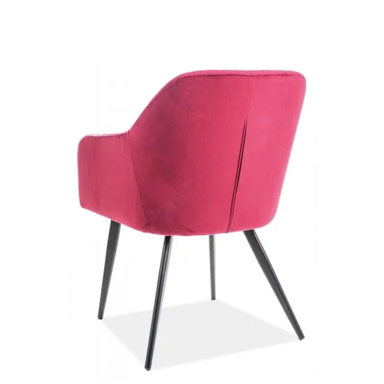 Кресло Elina Velvet Бордовый / Черный ELINAVCBO 16