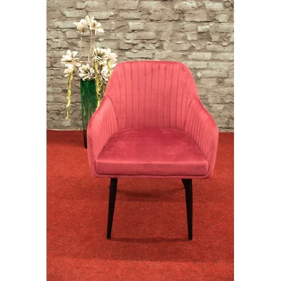 Кресло Elina Velvet Бордовый / Черный ELINAVCBO 17