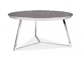 Журнальный столик Temida B 76 Эффект Мармура / Хром TEMIDABMACH