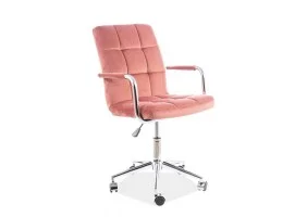 Компьютерное кресло поворотное Q-022 Velvet Античный Розовый OBRQ022VRA