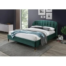 Двоспальне ліжко Liguria Velvet 160X200 Зелений LIGURIAV160ZCBR