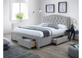 Полуторне ліжко Electra 140X200 Сірий ELECTRA140SZD