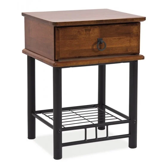 Тумба приліжкова ET-747 Антична черешня / Чорний ET-747 1