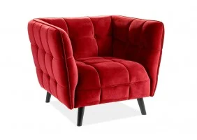 Кресло Castello Velvet 1 Бордовый CASTELLO1V59