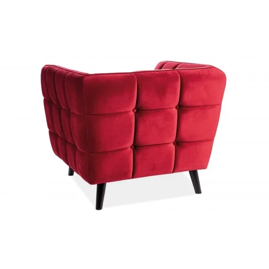Кресло Castello Velvet 1 Бордовый CASTELLO1V59 8