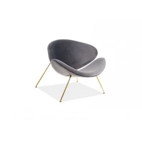 Кресло Major Velvet Серый / Золотой MAJORV14ZL