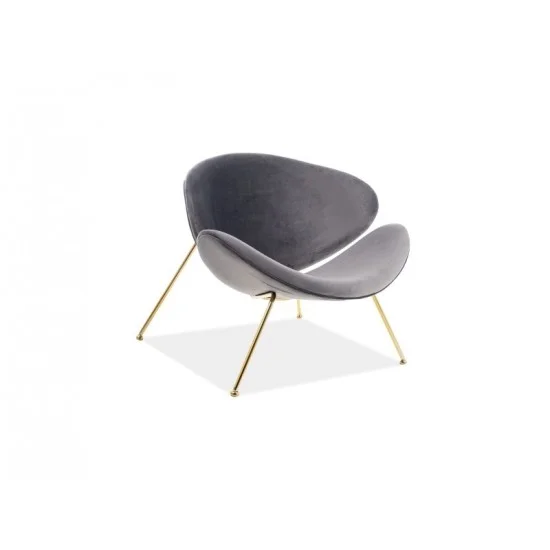 Кресло Major Velvet Серый / Золотой MAJORV14ZL 1