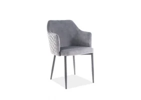 Стул Astor Velvet Серый / Черный ASTORVCSZ