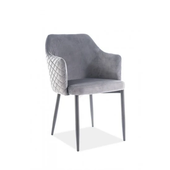 Стул Astor Velvet Серый / Черный ASTORVCSZ 1