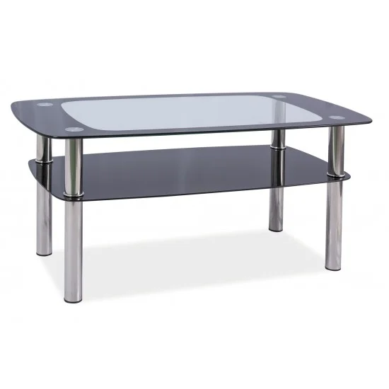 Журнальный стол Rava C Прозрачный / Хром100x60X55 RAVACTCCH 1