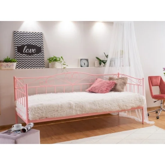 Односпальная кровать Birma 90X200 Розовый BIRMA90R 3