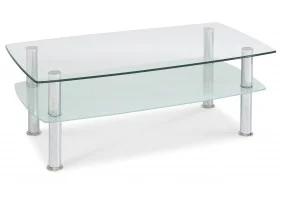 Журнальный стол Panda Прозрачный / Хром PANDATMLCH