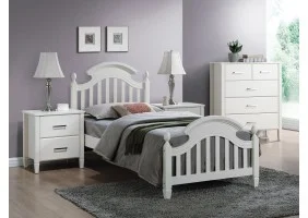 Односпальная кровать Lizbona 90X200 Белый LIZBONA90
