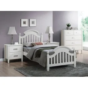 Односпальная кровать Lizbona 90X200 Белый LIZBONA90