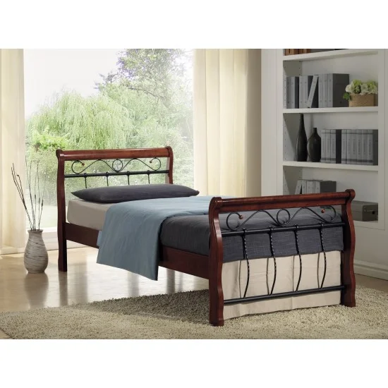 Односпальная кровать Venecja 90X200 Черешня античная VENECJA1AC 1