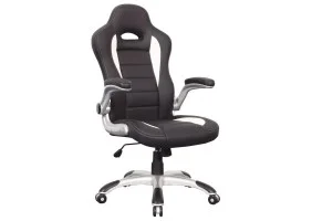 Компьютерное кресло поворотное Q-024 Черно-белый OBRQ024