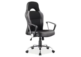 Ігрове комп'ютерне крісло поворотне Q-033 Чорний OBRQ033CZ