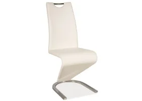 Стул H-090 Белый / Хром H090B