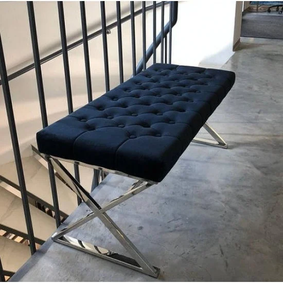 Банкетка Onyx Серебряный / Черный ONYXSCA 3