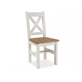 Стул Poprad Белый Коричнево-медовый POPRADKRORB