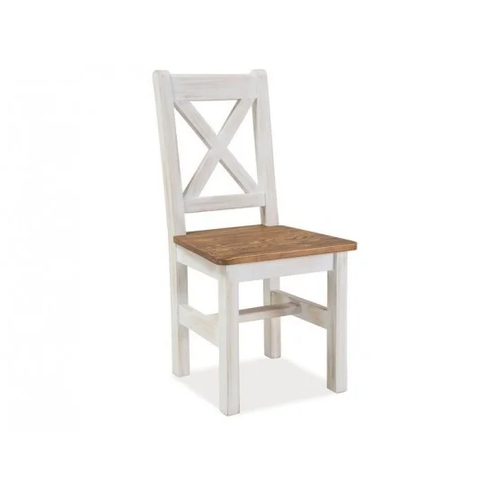 Стул Poprad Белый Коричнево-медовый POPRADKRORB 1