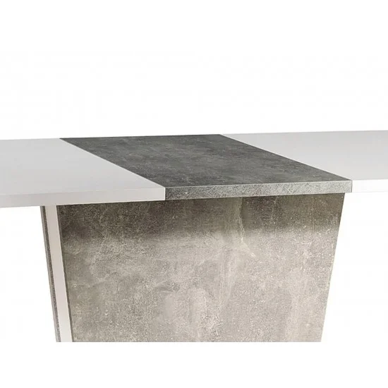 Стол обеденный раскладной Calipso 68X110 (145) Белый / Серый CALIPSOBMSZ110IN 2