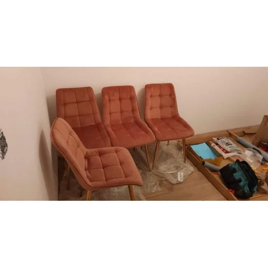 Стул Chic Velvet Античная роза / Золотой CHICVZLRA 7