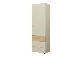Шкаф YUKI REG 4 60х185х40 серый / бежевый / дуб