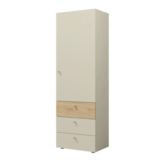 Шкаф YUKI REG 4 60х185х40 серый / бежевый / дуб 1