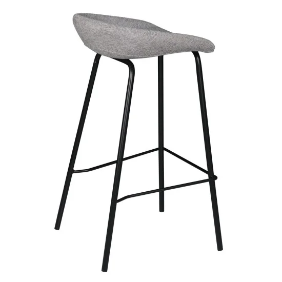 Барный стул SVEN Черный каркас / Серый тк. 5