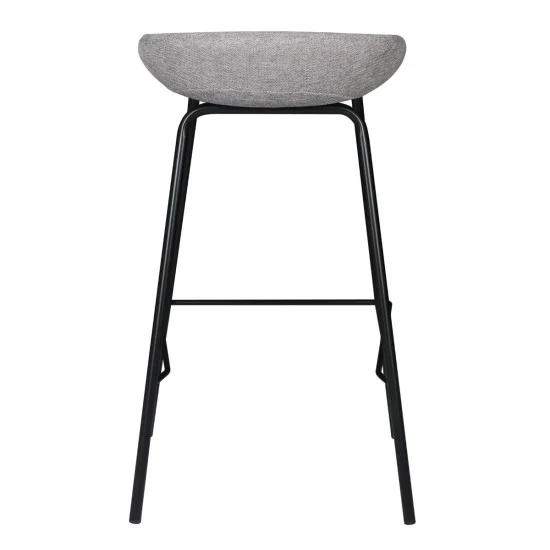 Барный стул SVEN Черный каркас / Серый тк. 6