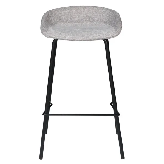 Барный стул SVEN Черный каркас / Серый тк. 2