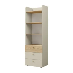 Шкаф YUKI REG 5 60х185х40 серый / бежевый / дуб