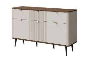 Комод MARLY REG 10 130х82х40 кашемір / горіх