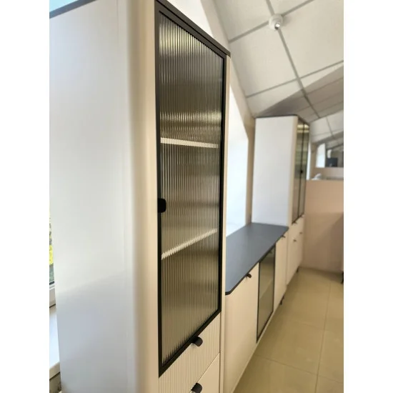 Витрина MARLY REG 3 60х191х40 кашемир / серый 7