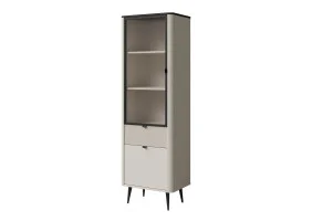 Витрина MARLY REG 3 60х191х40 кашемир / серый