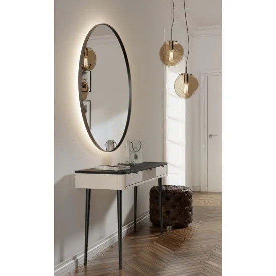 Туалетный столик MARLY REG 15 130х82х40 кашемир / серый 4