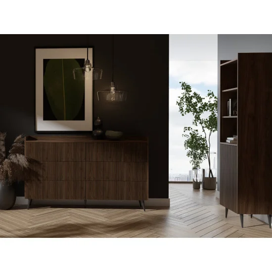 Комод ADEMO REG 3 150х92х41 орех / орех 5