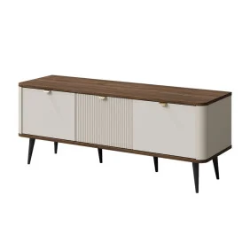 Тумба під телевізор MARLY REG 14 130х52х40 кашемір / горіх