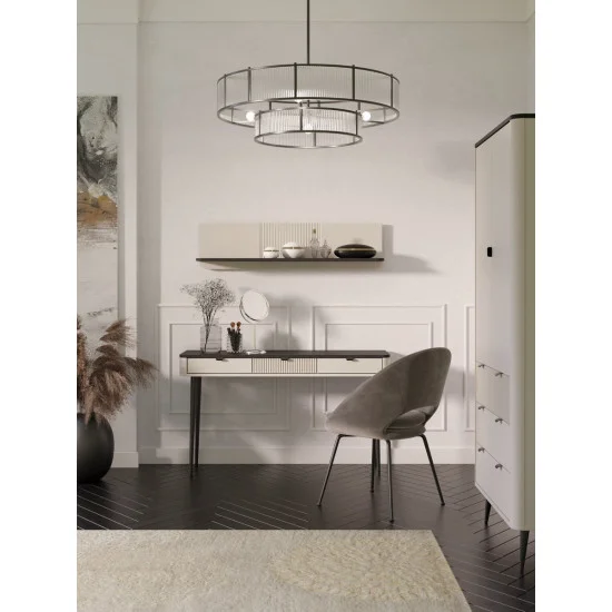 Туалетный столик MARLY REG 15 130х82х40 кашемир / серый 6