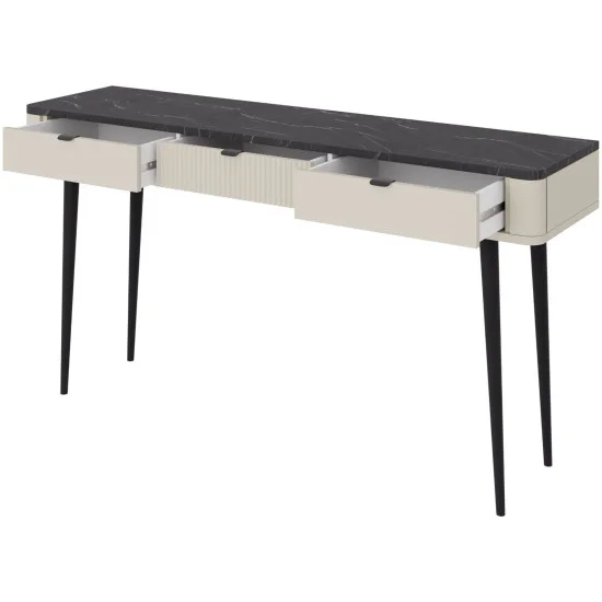 Туалетный столик MARLY REG 15 130х82х40 кашемир / серый 2