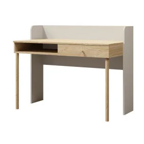 Стол компьютерный YUKI REG 11 124х93х60 серый / бежевый / дуб