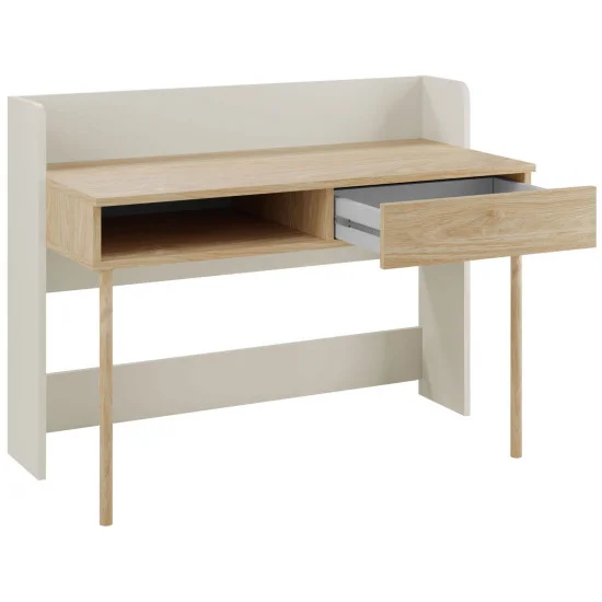 Стол компьютерный YUKI REG 11 124х93х60 серый / бежевый / дуб 2