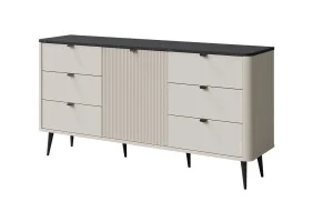 Комод MARLY REG 9 160х82х40 кашемир / серый