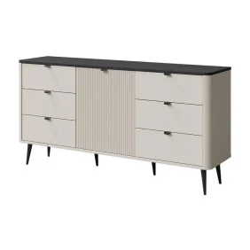 Комод MARLY REG 9 160х82х40 кашемир / серый