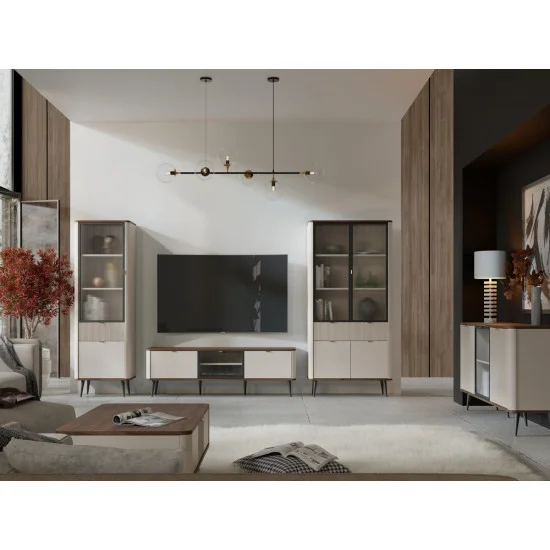 Комод MARLY REG 7 160х82х40 кашемир / орех 5