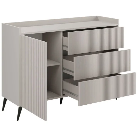 Комод ADEMO REG 4 126х92х41 кашемир / кашемир 2