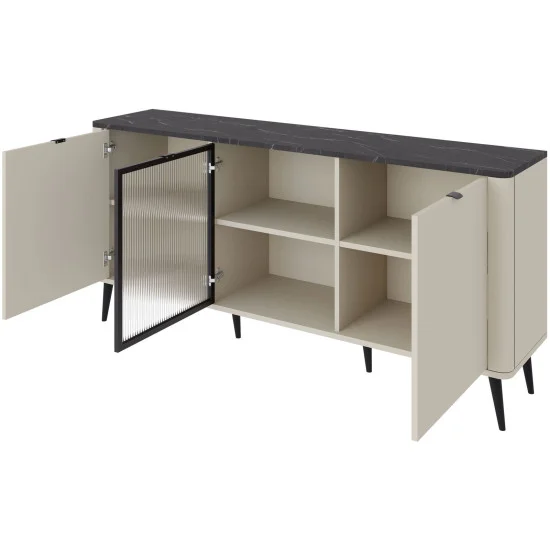 Комод MARLY REG 7 160х82х40 кашемир / орех 2